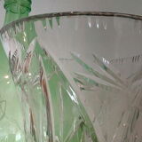 Carved crystal vase
