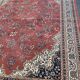 Large Persian burgundy rug in Khorassan wool 250x350cm