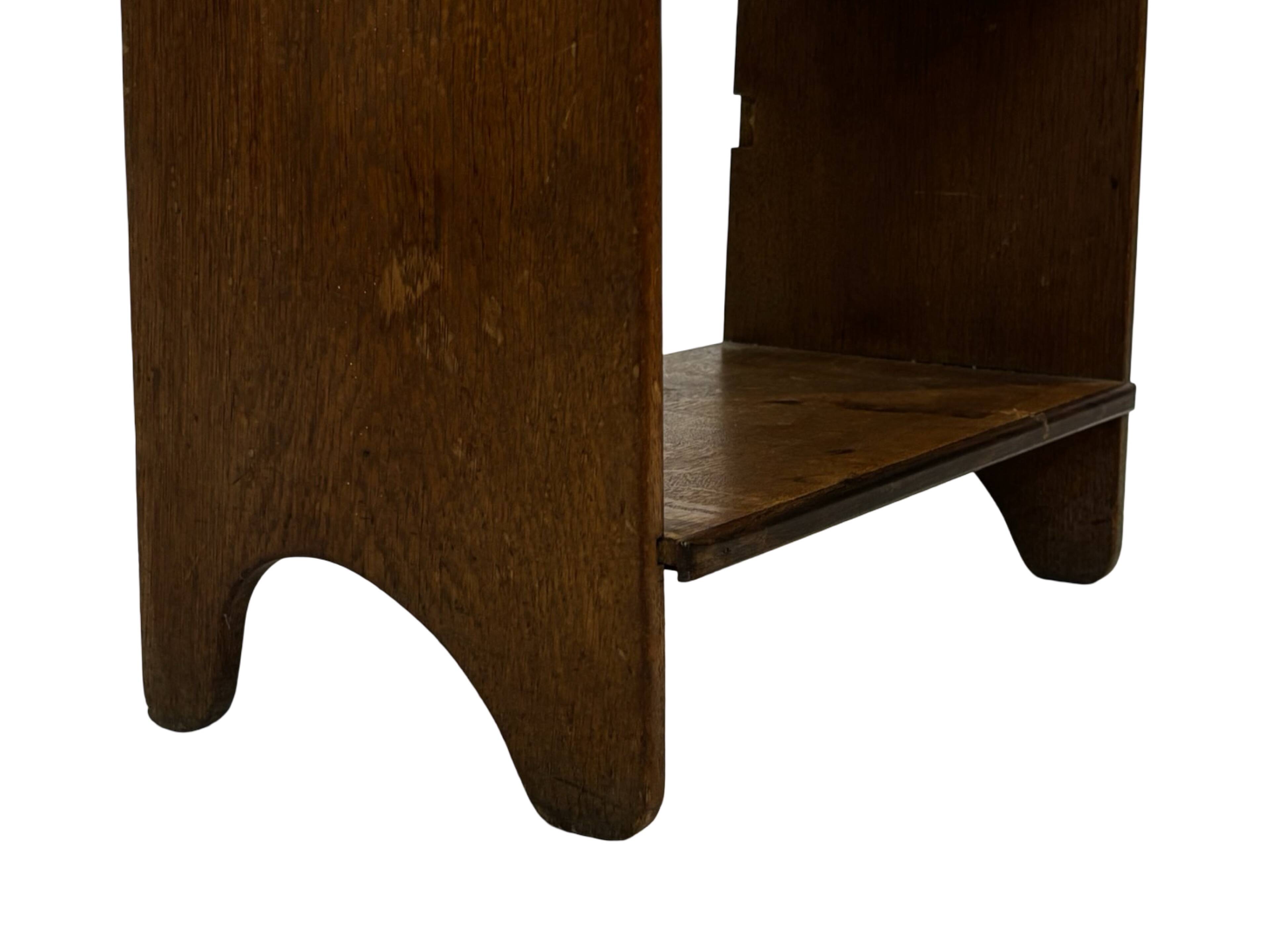 Art Deco Oak compact bookcase minimalist design