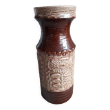 Large ceramic vase Germany with floral decoration