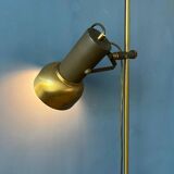 Vintage brass floor lamp with adjustable spot