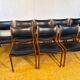 Mid-Century Retro Set of 8 Dining Chairs by Johannes Andersen for Uldu