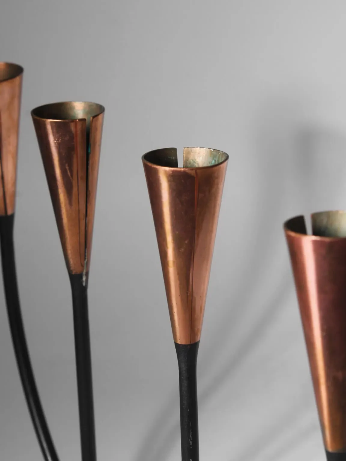 Gunnar Ander Mid-Century Copper Candelabrum For Ystad-Metall