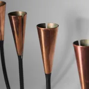 Gunnar Ander Candelabre en cuivre du milieu du siècle pour Ystad-Metall