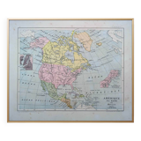 Imprimée en 1878, L'Amérique du Nord.