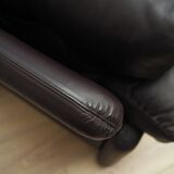 Leather living room set, Italian design, 1960s, manufacturer: B&B Italia