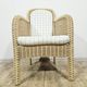 Set of 4 wicker armchairs / Domicil Möbel / Germany/ 1990s.