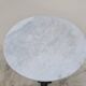 Parisian bistro pedestal table in cast iron and antique marble