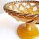 Braided bowl on ceramic base