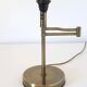 Recycled vintage lamp — with a swivel arm, fluted floral shade