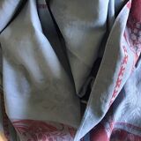Blue and red butterfly lily of the valley tablecloth 160x240