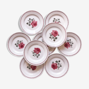 Badonviller Suite with 9 dessert plates