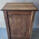 Small vintage side table in sage green patina and solid wood.