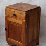 Art deco walnut bedside table