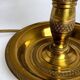 Bronze bouillotte lamp, Empire style, with dimmer switch.
