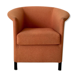 Orange armchair by Paolo Piva for