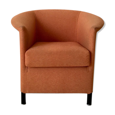 Orange armchair by Paolo Piva for Wittmann, Model Aura