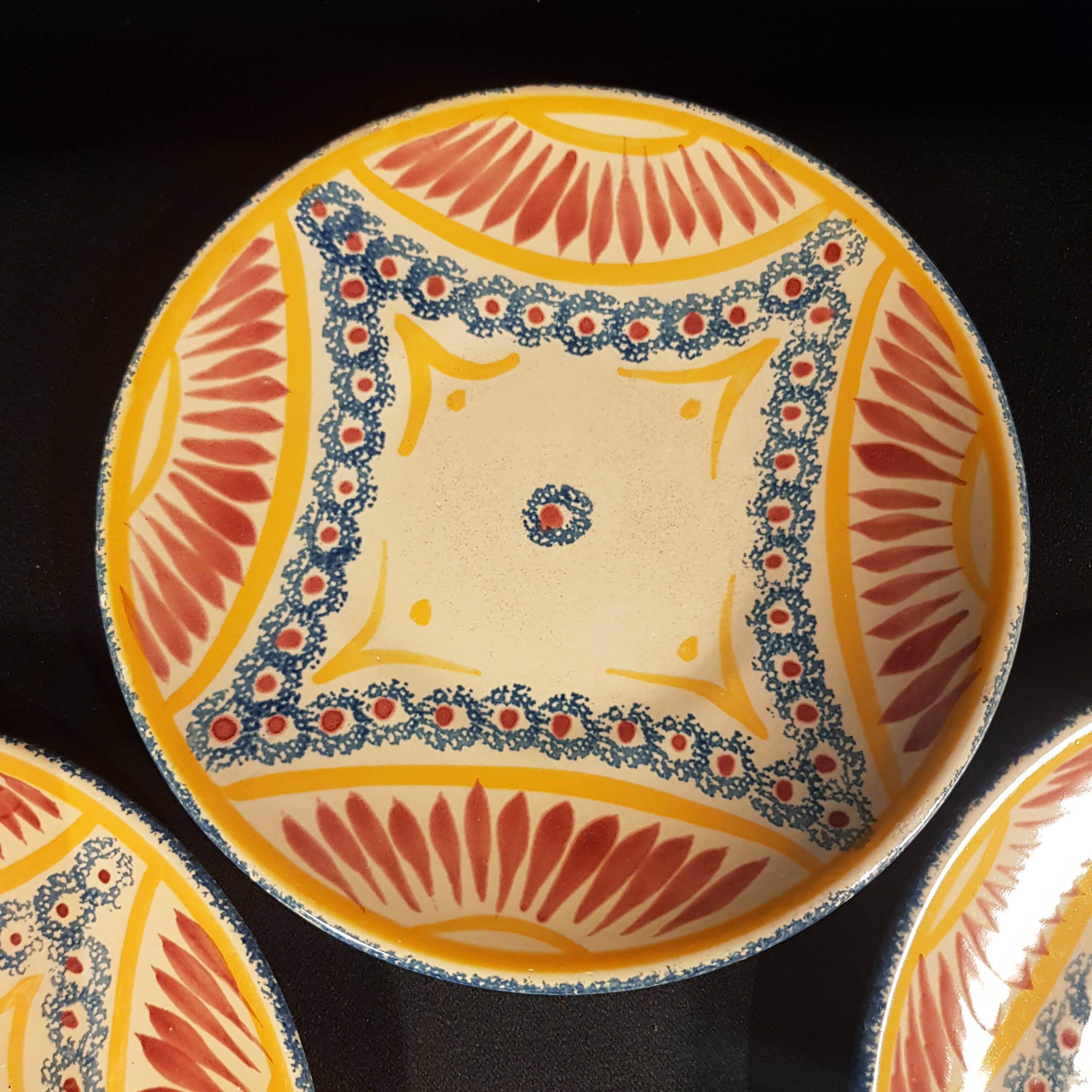 5 Henriot Quimper saucers or plates