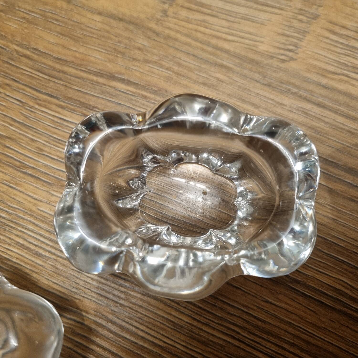 Crystal salt cellars Daum France