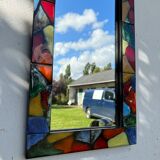 Italian ceramic mirror from the 60s