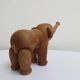 Set of 3 1960s Kay Bojesen Vintage Wooden Toy Monkey Elephant Bear Danish