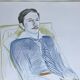 David hockney, galerie claude bernard, 1975. original exhibition poster