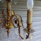 Antique gilded bronze and crystal chandelier with 5 lights / working condition l. gau?