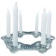 1970s Swedish Pukeberg Glass Candle Holder