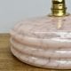 Vintage lampshade wall lamp in pink Clichy glass
