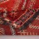 Tapis marocain vintage rouge 220 x 356 cm - Tapis en laine berbère rare - Tapis fait main
