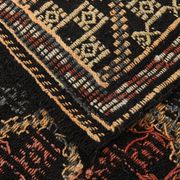 6x9 Green & Red Geometric Vintage Kilim Rug