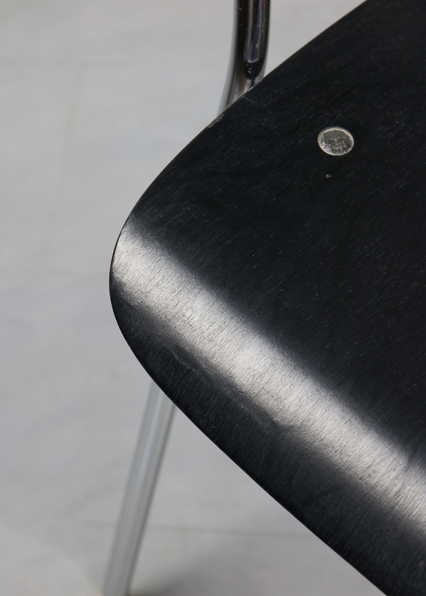 Black model 4455 dining armchairs by Niko Kralj