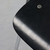 Black model 4455 dining armchairs by Niko Kralj