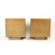 Minimalistic Art Deco Bedside Tables In Walnut Veneer, Czechoslovakia 1930s