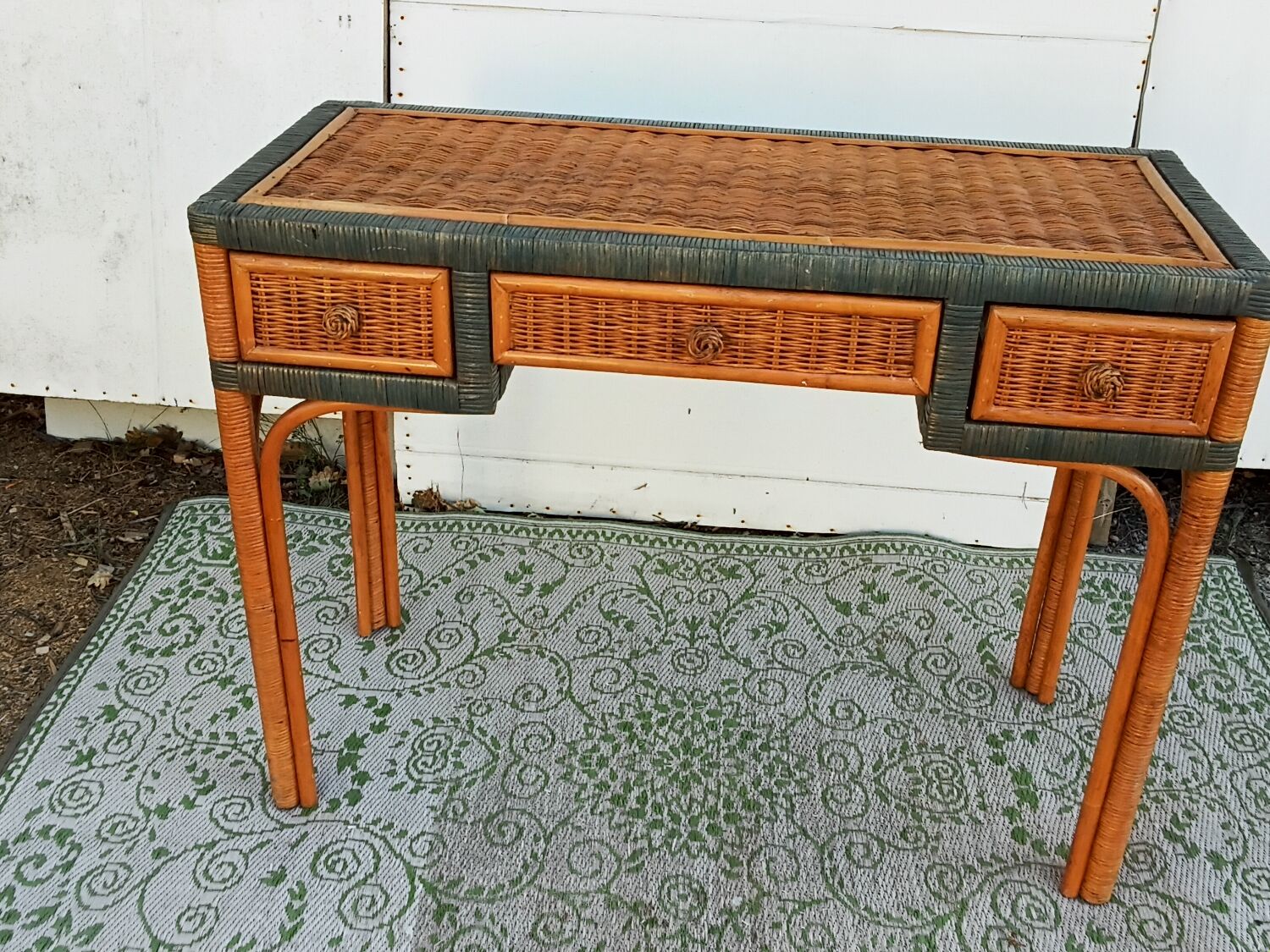 Rattan console
