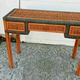 Rattan console