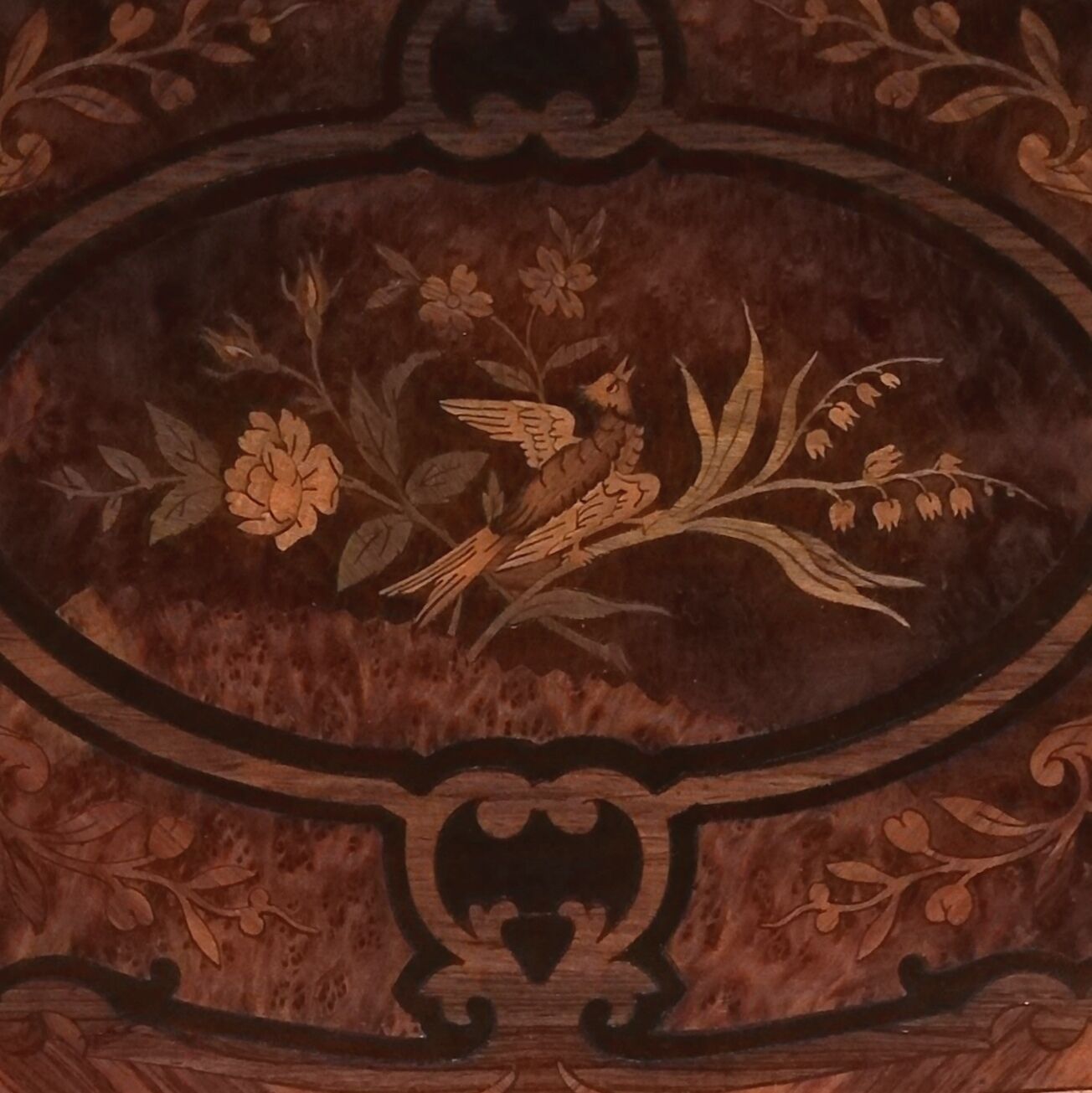 Dressing table in marquetry style Napoleon III