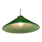 Old green opaline lamp