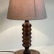 Geometric wood lamp