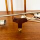Lampe de sol en sisal et teck par Temde