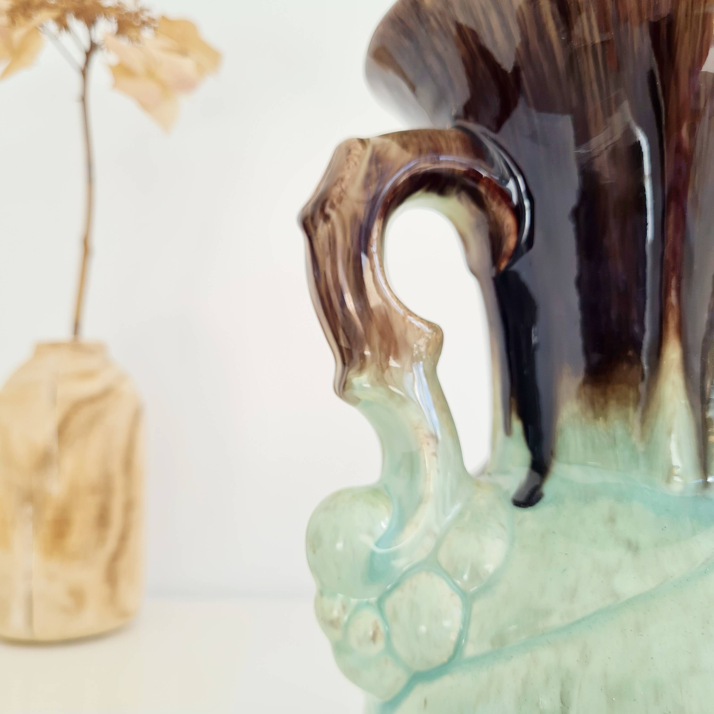 Antique blue vase - numbered