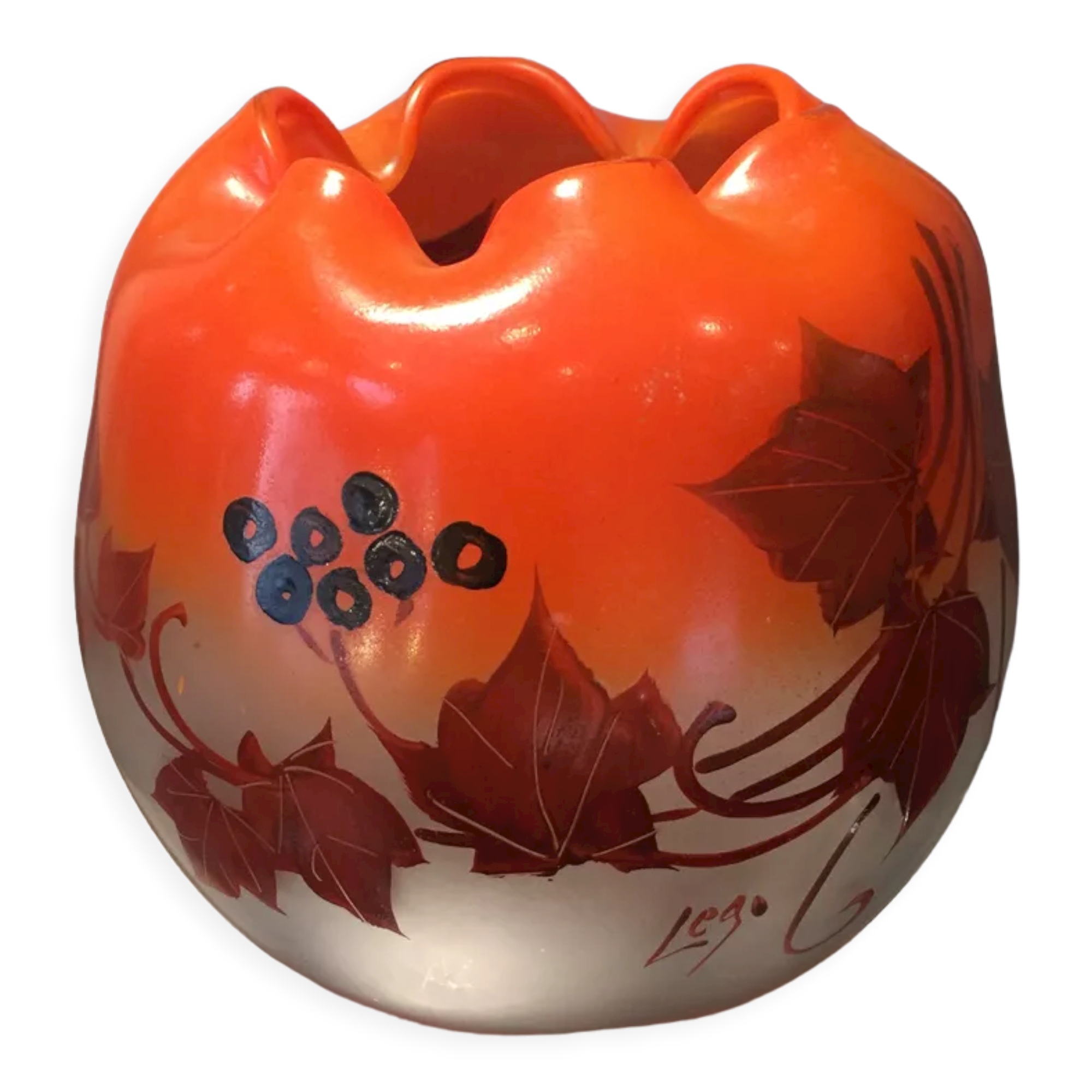 Vase ball autumn colors Legras