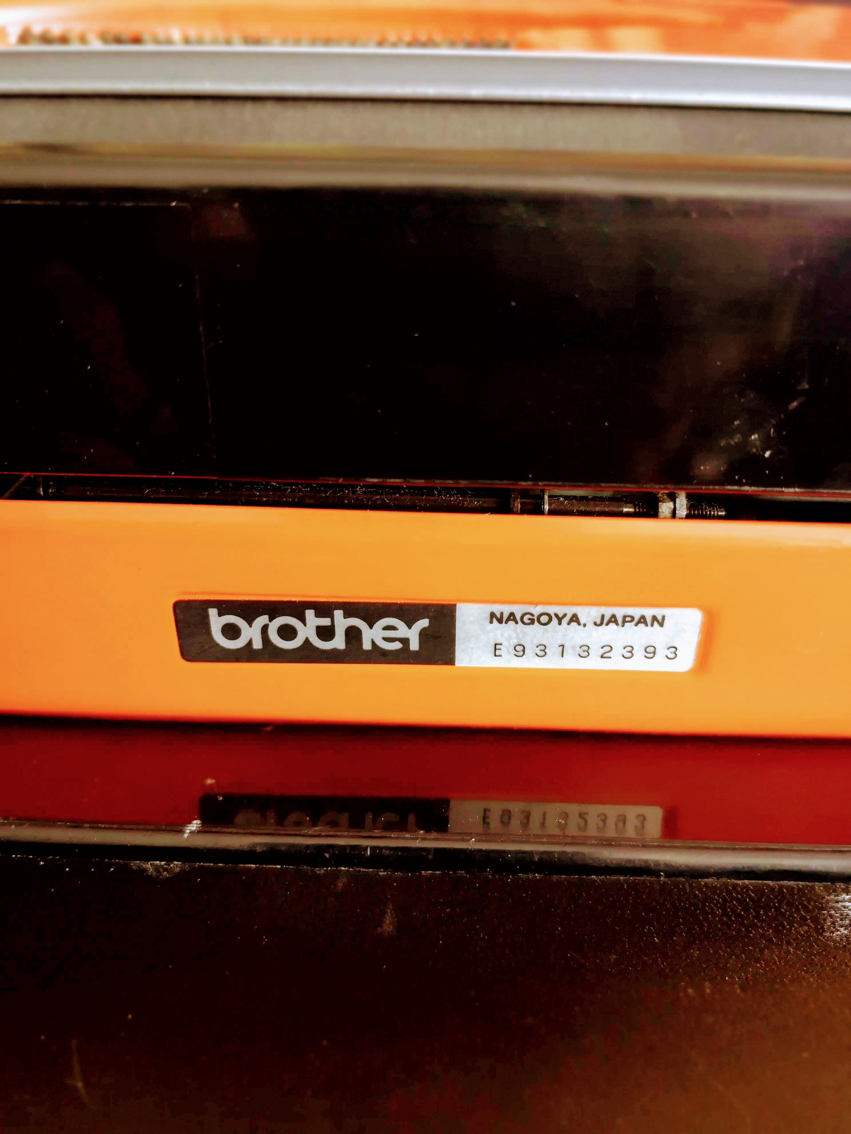Typewriter brother 210