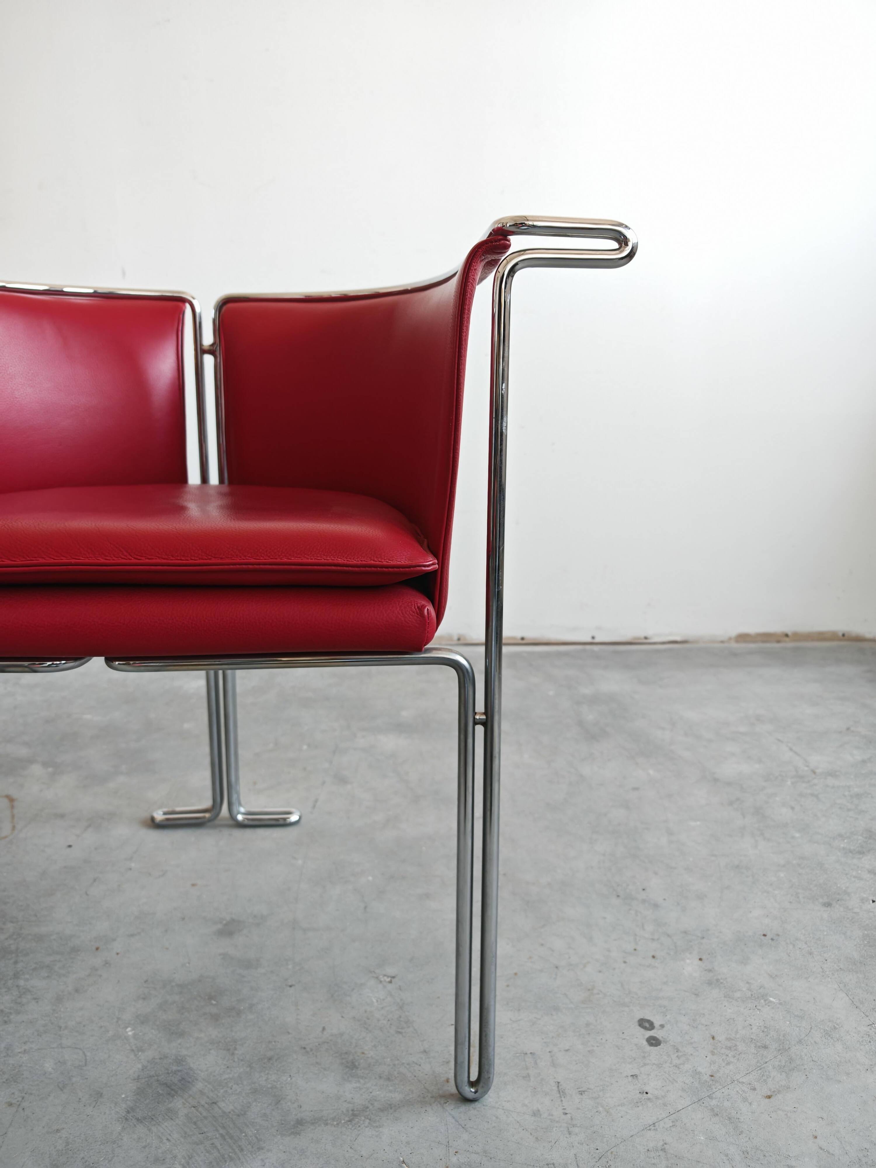 Entelechy series support chairs by John Portman for Saporiti, 1970s.