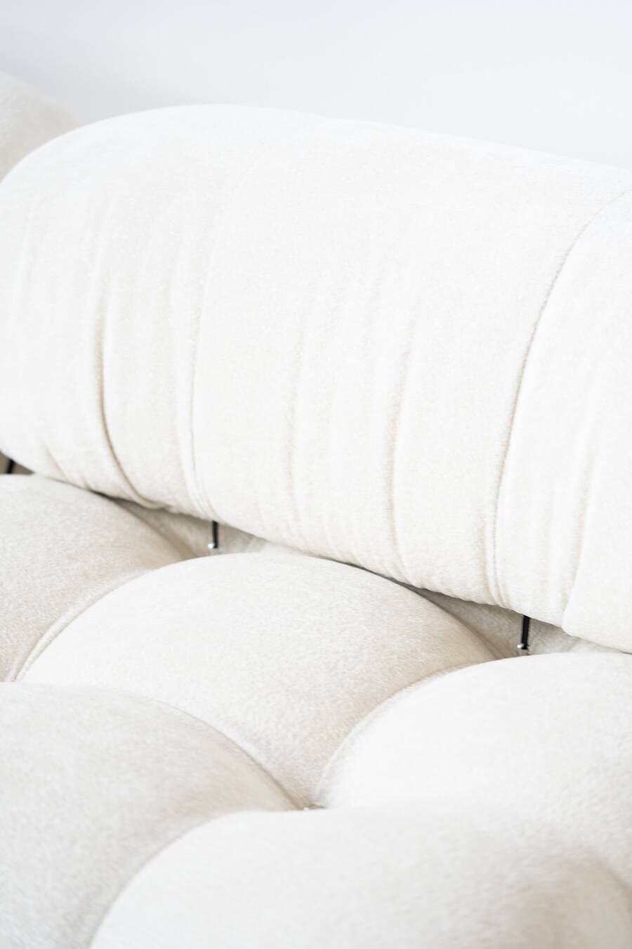 Camaleonda, B&B 2-seater sofa and 3-seater sofa in bouclè fabric, 1970