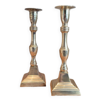 La Redoute x Selency pair of brass candle holders 05