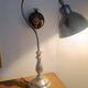 Chrome metal design table lamp – swan neck style