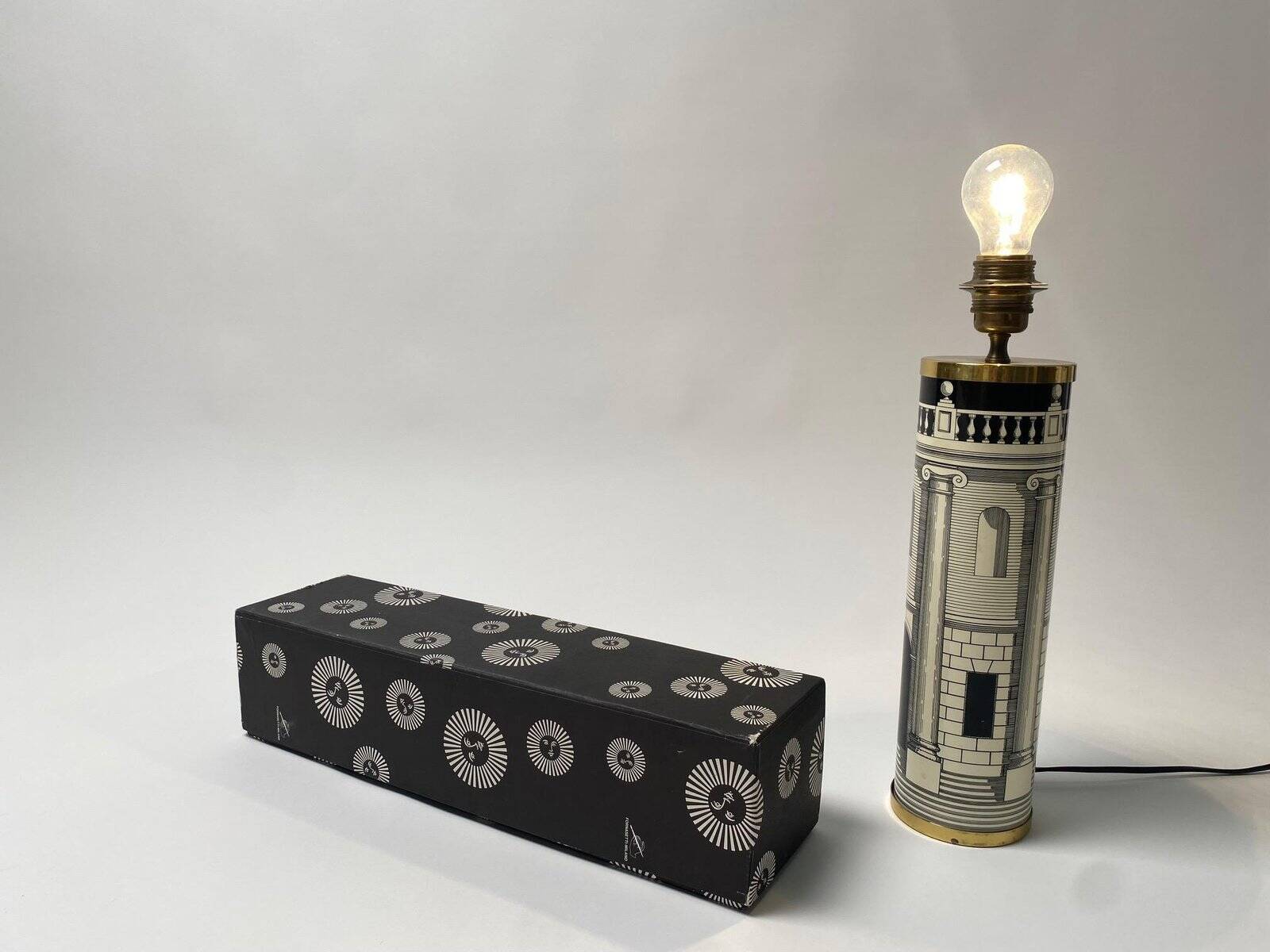 Architecture Table Lamp by Piero Fornasetti, Italy, 1980s