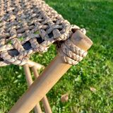 Retro bamboo stool