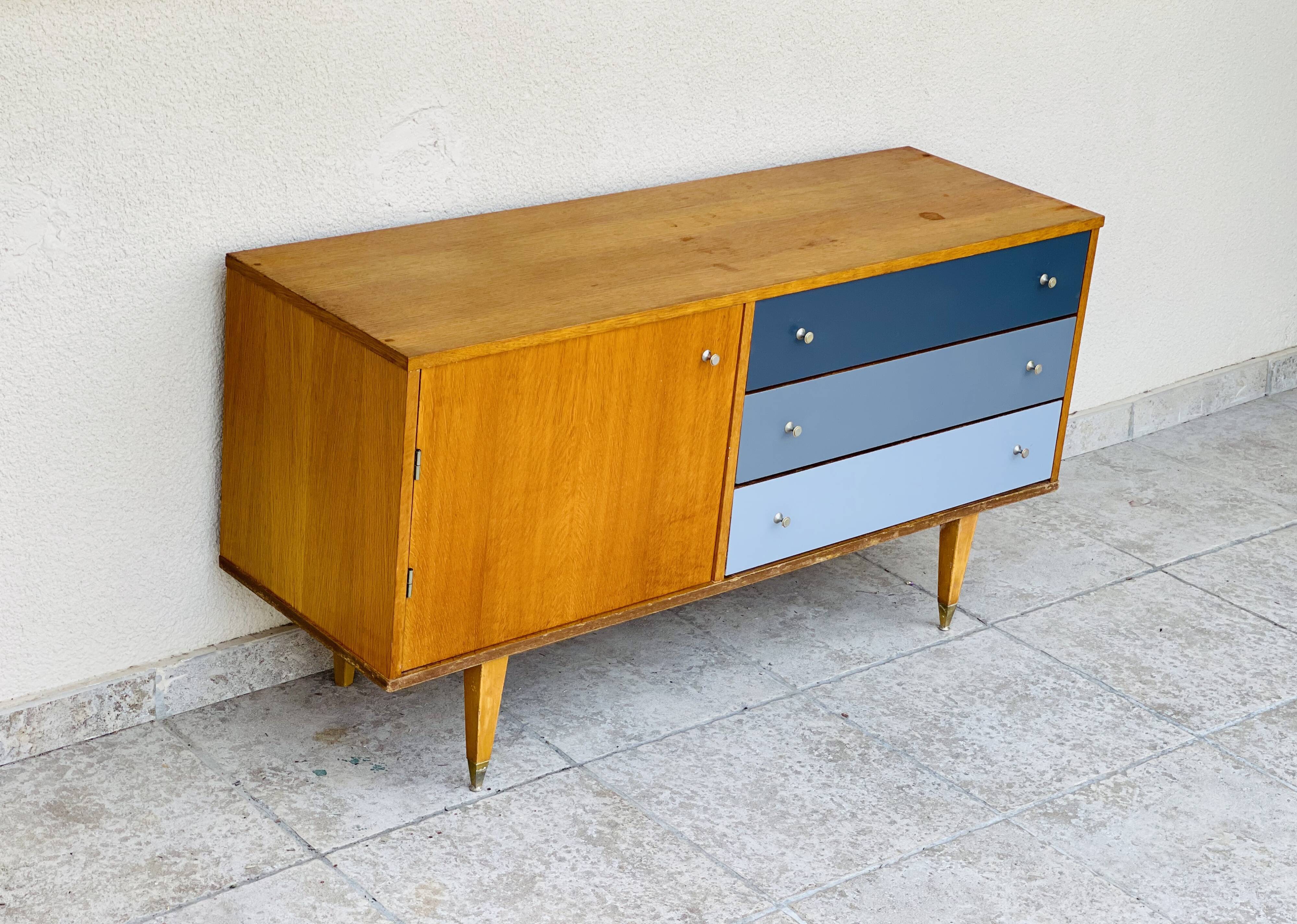 Vintage oak row 1960